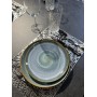 Тарелка Cristal овальная 35 см бирюза