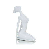 Фигурка Yoga белый 10х5х16 см