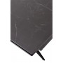 Стол FORIO 160 MATT BLACK MARBLE SOLID CERAMIC /черный каркас