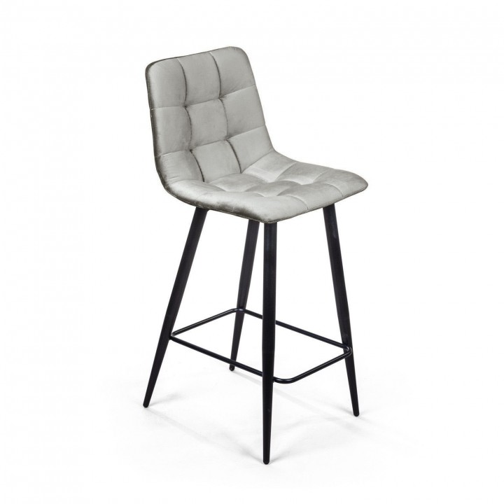 Полубарный стул Uno светло-серый
