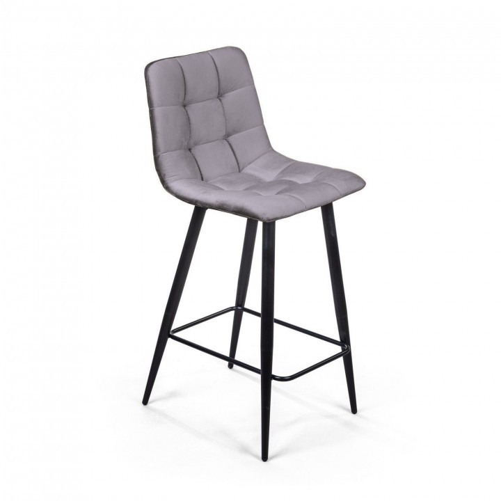 Полубарный стул Uno темно-серый