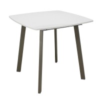 Стол МИЛАН-4 ПН 80х80/110 кварц беж/муар.тортора