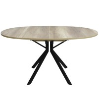 Стол ОТТАВА 100*150/195 дуб каньон/черный