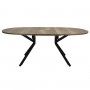 Стол ОТТАВА 100*150/195 дуб олово/муар черный
