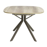 Стол ОТТАВА-2 90х100/145 каньон дуб/муар.тортора 