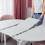 Стол ОНТАРИО шелк камень/белое подстолье — изображение 7