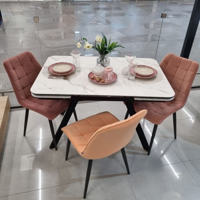 Стол LEON 120х80 керамика Calacata Vaglioro — изображение 9