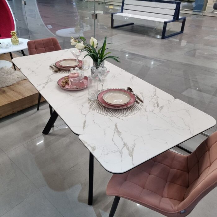 Стол LEON 120х80 керамика Calacata Vaglioro — изображение 12