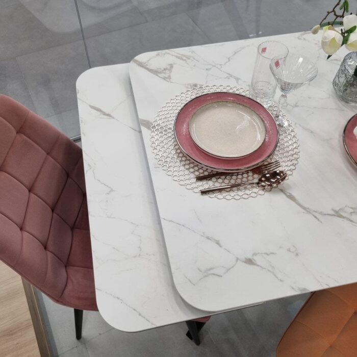 Стол LEON 120х80 керамика Calacata Vaglioro — изображение 10