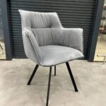 Стул-кресло поворотный 360 ИЗИ муар черный/темно-серый